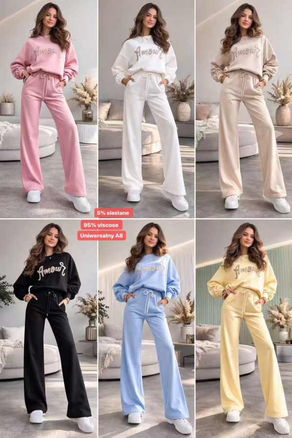 Komplet damskie Roz Standard, Mix Kolor Paczka 10 szt